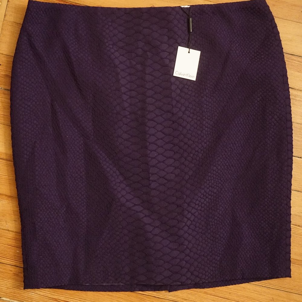 NWT Purple Snake Print Skirt
